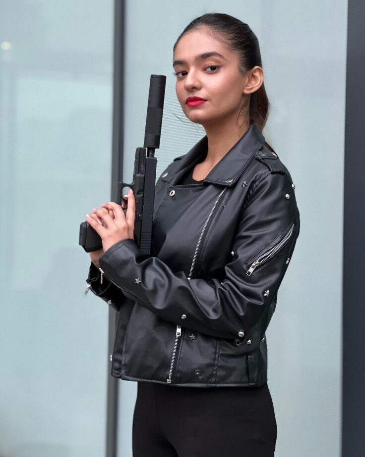 Korea Diaries: Anushka Sen goes for 'the kill', poses with gun like ultimate badass babe 766522