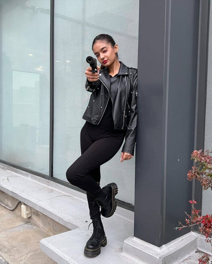 Korea Diaries: Anushka Sen goes for 'the kill', poses with gun like ultimate badass babe 766528