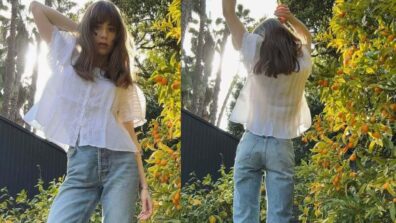 Lily Collins Nails Her Casual Chic In A White Top And Blue Jeans In California, See Pics