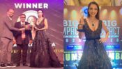 Malaika Arora Looks Sizzling Hot In A Black Shimmery Gown At Big Impact Awards