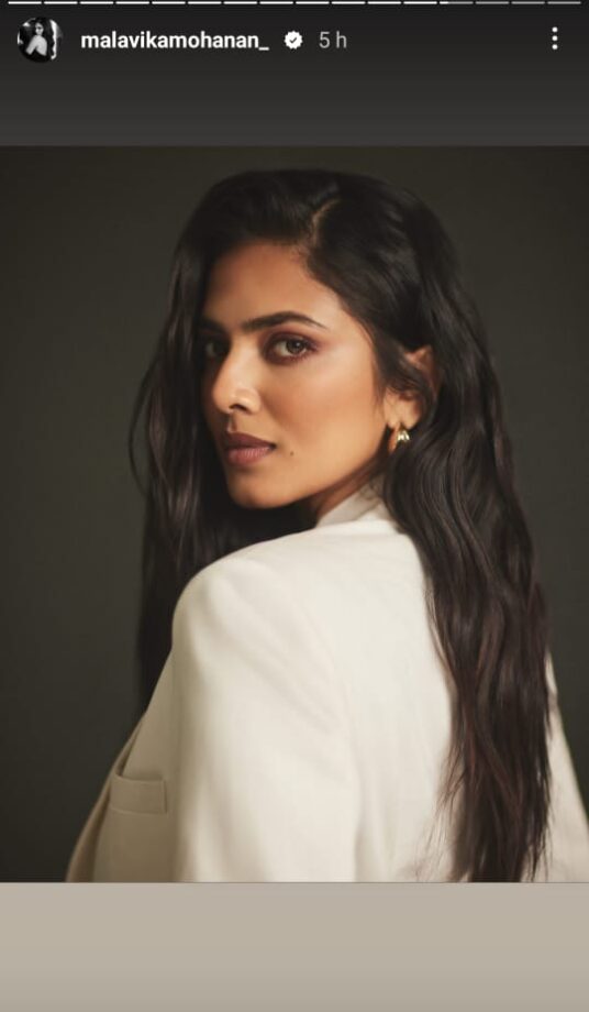 Malavika Mohanan puts on chic armour in white skirt suit 767650