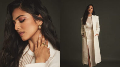 Malavika Mohanan puts on chic armour in white skirt suit