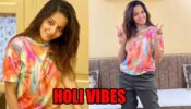 Monalisa kickstarts Holi 2023 celebration in style, check photos