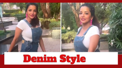 Monalisa Shows Us Her ‘Khiladi’ Dance In Stunning Pinafore Denim Style