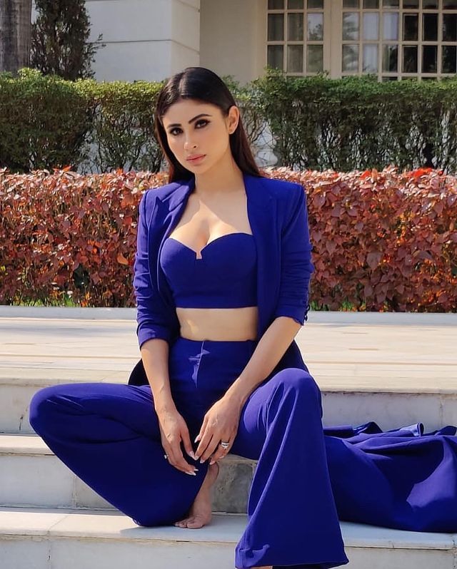 Mouni Roy Dazzles In Blue Co-Ord Set; Sensual Photos Go Viral - 0