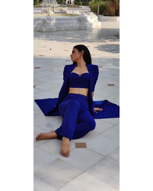 Mouni Roy Dazzles In Blue Co-Ord Set; Sensual Photos Go Viral - 2