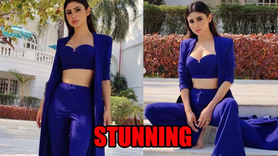 Mouni Roy Dazzles In Blue Co-Ord Set; Sensual Photos Go Viral 768849