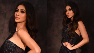 Mouni Roy turns bold in black and glitters