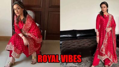 Namrata Shirodkar gives royal vibes in red ethnic suit, fans go crazy