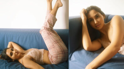 Nikita Dutta Shows Her Classy Style In Beige Bralette And Checked Printed Pajama, See Pics