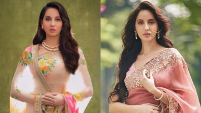 Nora Fatehi’s Spectacular Moments In Sarees; See Pics