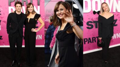 Party Down S3 Premiere: Jennifer Garner, James Marsden, and Kristen Bell all twin in black, see pics