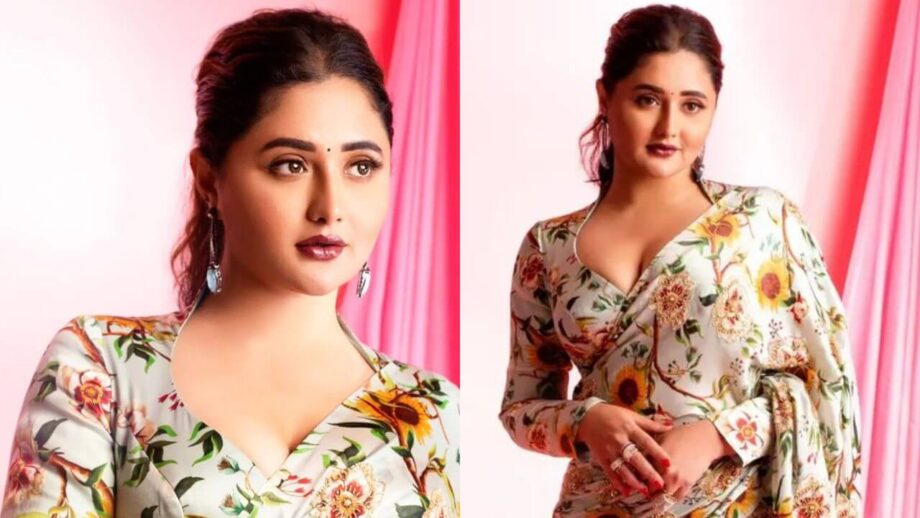 Photodump: Rashami Desai melts hearts in gorgeous floral saree, we love it 777030