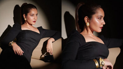 Raashii Khanna Gives Killer Style Pose In Black Bodycon Dress, See Pics