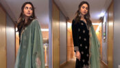 Rakul Preet Singh Keeps It Ultra Stylish In A Black Motif Silk Velvet Kurta Set, See Pics