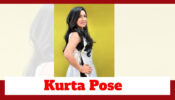 Rituparna Sengupta Strikes A Pose For Camera In Black And White Kurta