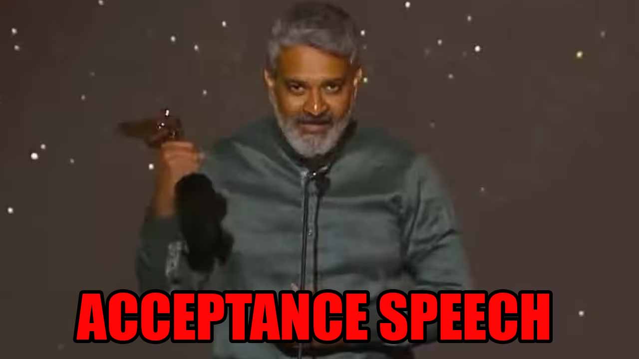 RRR director SS Rajamouli gives an acceptance speech at Hollywood Critics Association Awards, watch viral video 777208