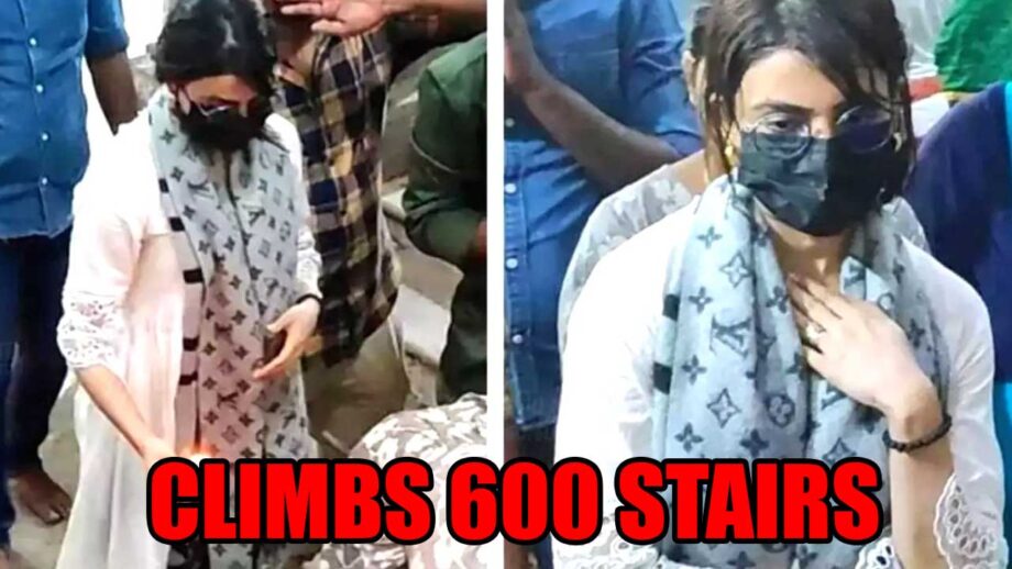 Samantha Ruth Prabhu climbs 600 steps barefoot to offer prayers at Palani Murugan 772058