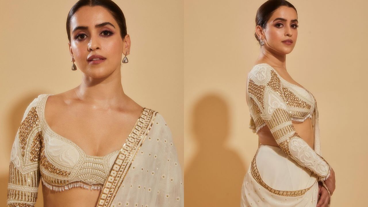 Sanya Malhotra personifies art in this dreamy white saree 766612