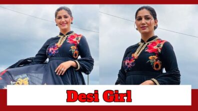 Sapna Chaudhary Becomes The ‘Best Desi Girl’ In Black Floral Prints