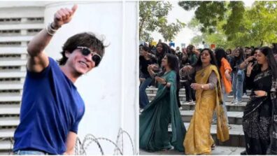 Shah Rukh Khan reacts to viral video of DU Professors dancing with students on “Jhoome Jo Pathaan”, check out