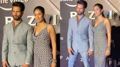 Shahid Kapoor-Mira Rajput’s ‘couple goals’ moment at Farzi screening is winning hearts