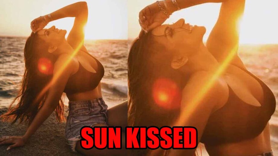 Shama Sikander Burns Internet In Black Bralette And Shorts, Shares Sultry Sunkissed Photo 776872