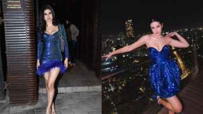 Shanaya Kapoor To Mouni Roy; Beauties In Shimmery Mini Dresses