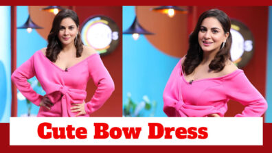 Shraddha Arya Strikes A Cute Pose In Pink ‘Bowed’ Dress