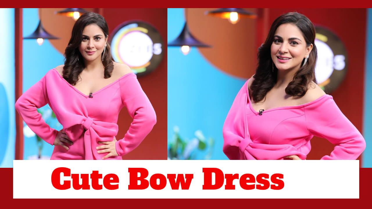 Shraddha Arya Strikes A Cute Pose In Pink 'Bowed' Dress 769897