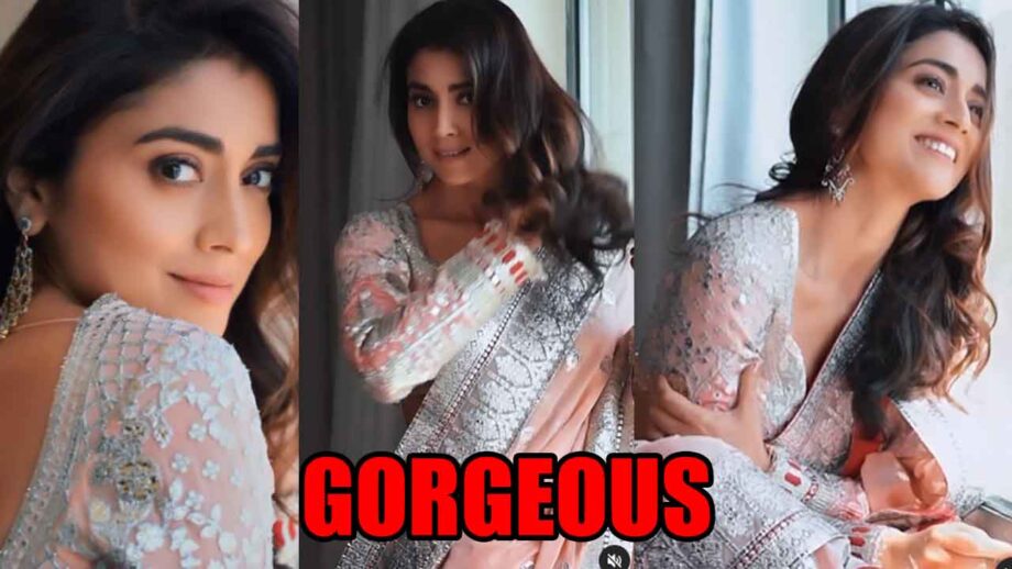 Shriya Saran Looks Breathtaking In Elegant Peach Saree, Fans Lovestruck 768792