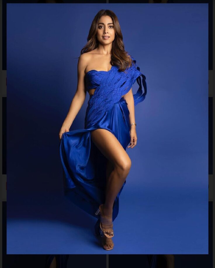 Shriya Saran oozes oomph in blue cutout dress, check photos - 4