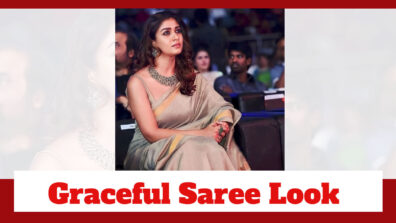 South Beauty Nayanthara Looks Serene And Graceful In Saree Look