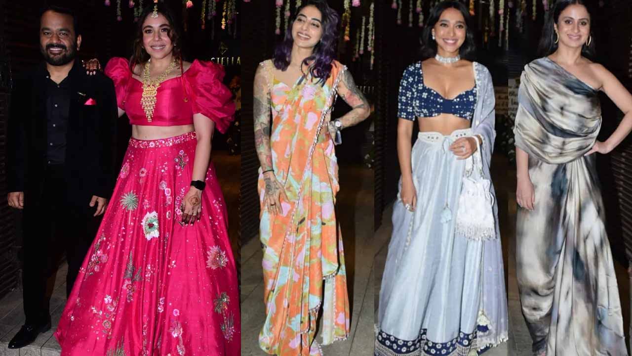 Sriti Jha, Sayani Gupta, Bani J, Patralekhaa, Rasika Dugal and others attend Maanvi Gagroo and Kumar Varun's wedding bash 776699