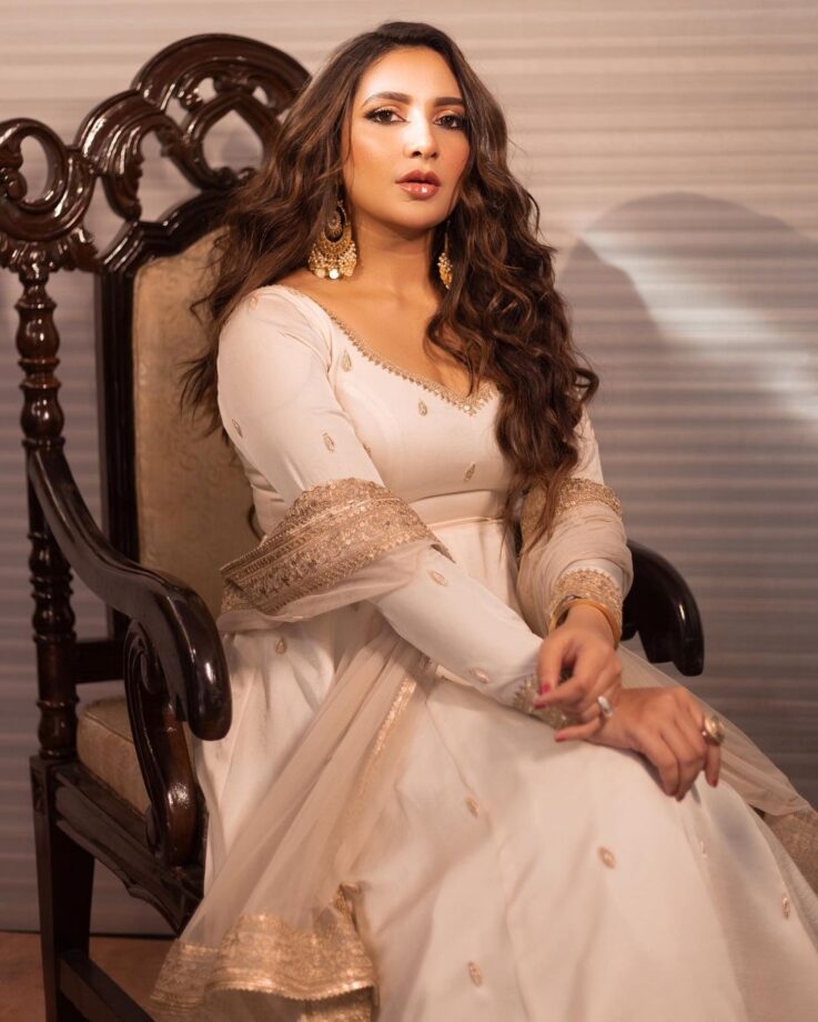 Subhashree Ganguly Looks Drop-Dead Gorgeous In White Anarkali, Check Photos - 2