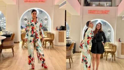 Tejasswi Prakash Gives Bold Spin To Power Dressing In Floral Blazer And Pant