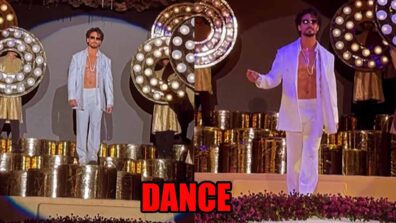 Tiger Shroff flaunts his chiselled abs while performing on stage