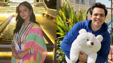 TMKOC fame Raj Anadkat poses with cute teddy bear, Palak Sindhwani says, “my heart is full…”