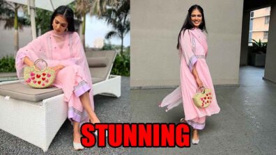 Valentine’s Month Mood: Malavika Mohanan Poses Candidly In A Stunning Pink Ethnic Dress