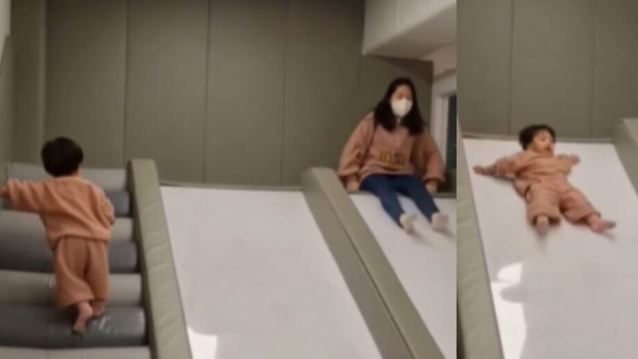 Viral Video: A Little Boy Sliding Over The Slide With No Reaction Is Cutest On The Internet 770119