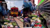 Viral Video: This Market Set On Railway Track Is Surprising; Netizens React