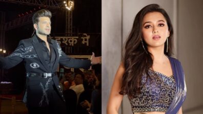 Watch: Karan Kundrra’s ultimate swag moment in black suit leaves Tejasswi Prakash impressed