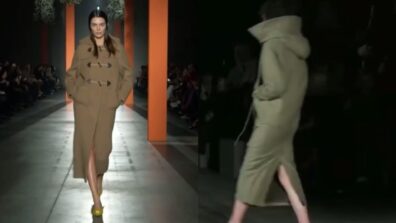 Watch: Kendall Jenner Looks Effortlessly Cool In A Camel-Coloured Duffle Coat For Milan Fashion Week