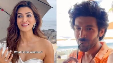 Watch: Kriti Sanon enjoys a delicious drink with ‘Shehzada’ Kartik Aaryan, video goes viral