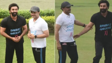 Watch: Ranbir Kapoor plays cricket with Sourav Ganguly, is he getting ready for his biopic?