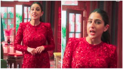 Watch: Sara Ali Khan Looks Ravishing In This Super Stylish Red Jumpsuit