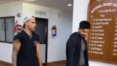 Watch: Shikhar Dhawan and Shreyas Iyer get groovy together, fans go LOL