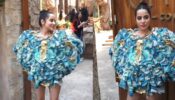 Watch: Urfi Javed turns into stylish blue ostrich