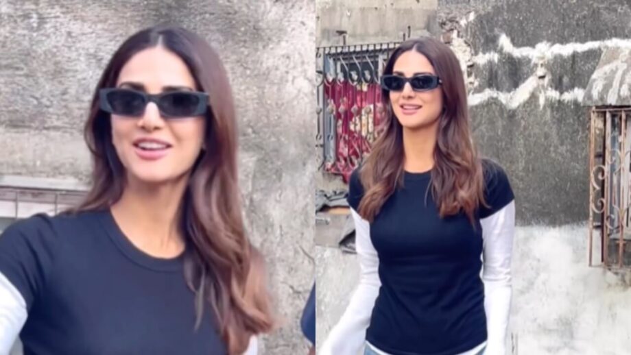 Watch: Vaani Kapoor Look Super Stylish In Blue-White T-shirt And Jeans, View Video 770735