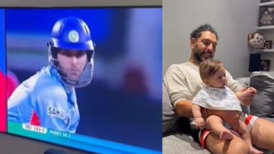 Watch: Yuvraj Singh cherishes his career reminiscences with son Orion